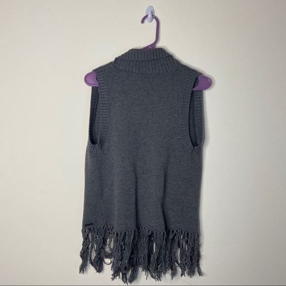 Left on Houston Gray Knit Vest Womens XS - Picture 4 of 5